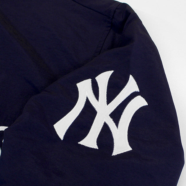 ファナティクス ジャケット ニューヨーク ヤンキース FANATICS STANDARD LOGO SATIN JACKET NAVY