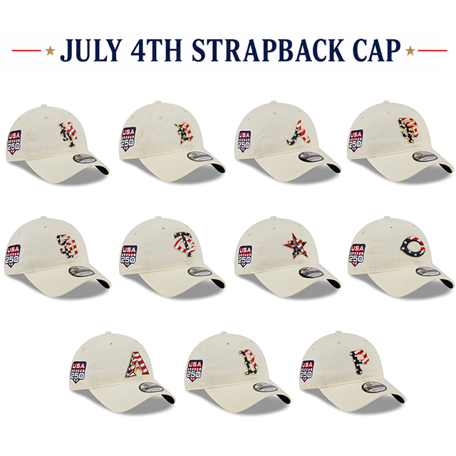 独立記念日モデル ニューエラ キャップ 9TWENTY MLB 2026 JULY 4TH STARS N STRIPES STRAPBACK CAP CREAM