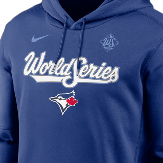 2025 ワールドシリーズモデル 海外取寄 ナイキ プルオーバーフーディー トロント ブルージェイズ MLB 2025 WORLD SERIES AUTHENTIC COLLECTION THERMA FLEECE HOODIE ROYAL
