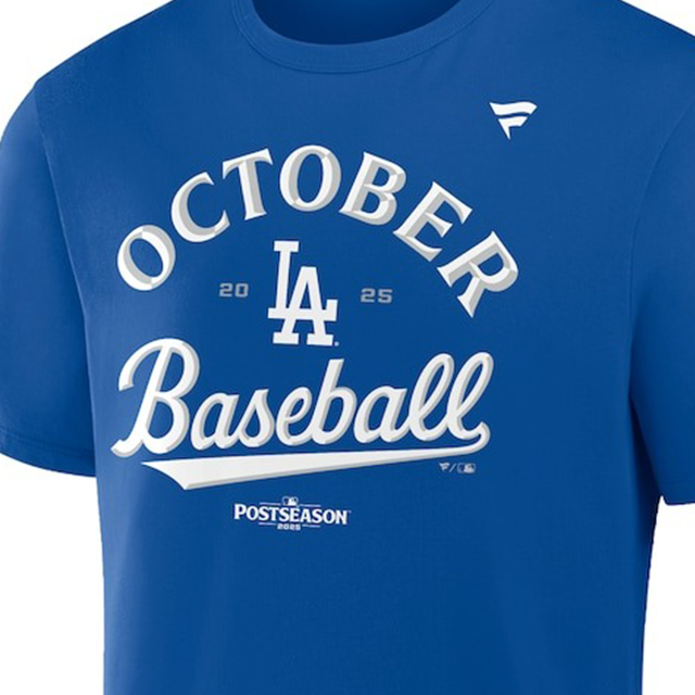 2025 ポストシーズンモデル 海外取寄 Tシャツ ロサンゼルス ドジャース MLB 2025 POSTSEASON LOCKER ROOM T-SHIRTS ROYAL