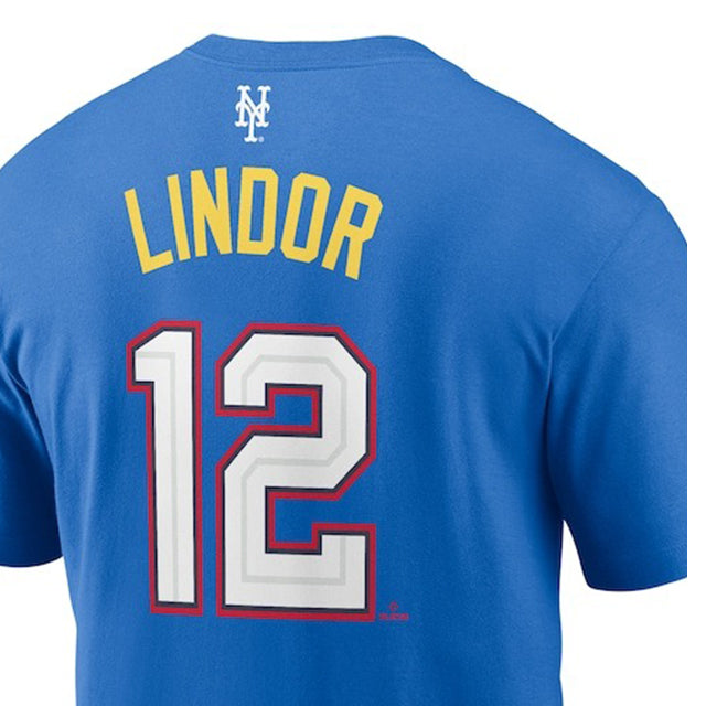 フランシスコ リンドーアモデル 海外取寄 ナイキ 2025 MLB オールスター Tシャツ 2025 MLB ALL-STAR EDITION NAME&NUMBER T-SHIRT BLUE