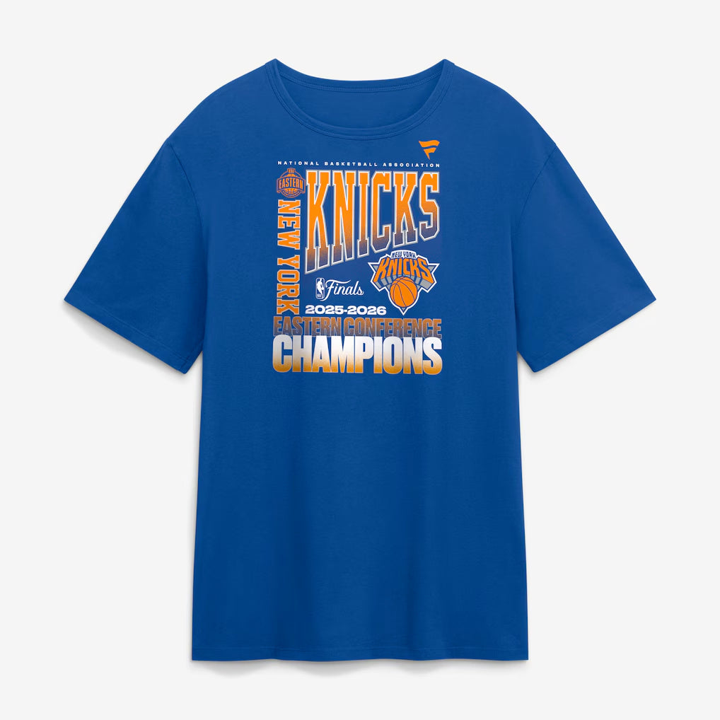 海外取寄 Tシャツ ニューヨーク ニックス 2026 NBA EASTERN CONFERENCE CHAMPIONS STACKED BLOCK T-SHIRT