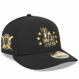ニューエラ キャップ 海外取寄 LP59FIFTY ロサンゼルス ドジャース 2024 MLB ARMED FORCES STARS N STRIPES FITTED CAP BLACK