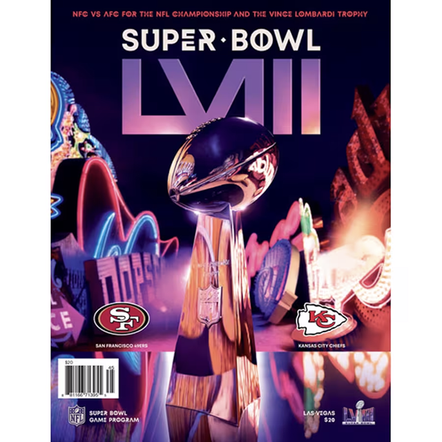 サンフランシスコ 49ERS vs カンザスシティ チーフス 海外取寄 SUPER BOWL LVIII MATHUP OFFICIAL PROGRAM