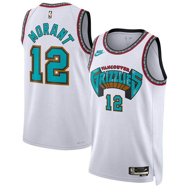 ジャ モラントモデル 海外取寄 ナイキ レプリカユニフォーム メンフィス グリズリーズ 2024/25 SWINGMAN JERSEY CLASSIC EDITION WHITE