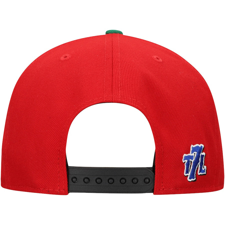 ニューエラ 9FIFTY スナップバック ニューヨーク メッツ THE 7 LINE MLB HOME RUN APPLE COLLECTION SNAPBACK SCARLET