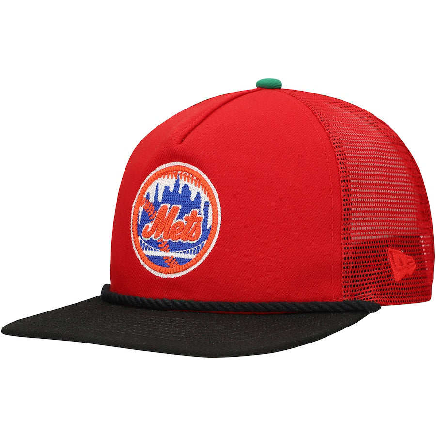 ニューエラ GOLFER スナップバック ニューヨーク メッツ THE 7 LINE MLB HOME RUN APPLE COLLECTION MESH SNAPBACK CAP SCARLET