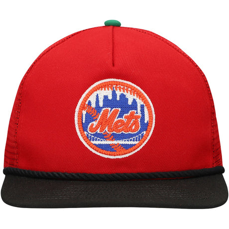 ニューエラ GOLFER スナップバック ニューヨーク メッツ THE 7 LINE MLB HOME RUN APPLE COLLECTION MESH SNAPBACK CAP SCARLET