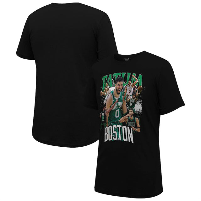 ジェイソン・テイタム 海外取寄 Tシャツ ボストン セルティックス PLAYER CROSSROADS T-SHIRT BLAC