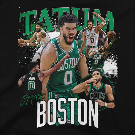 ジェイソン・テイタム 海外取寄 Tシャツ ボストン セルティックス PLAYER CROSSROADS T-SHIRT BLAC