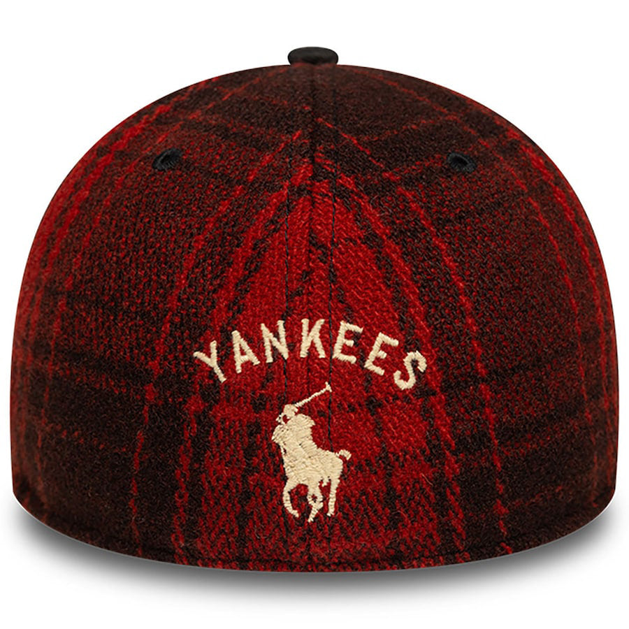 ニューエラ 49FORTY 海外取寄 ニューヨーク ヤンキース ラルフローレン MLB FITTED CAP RED PLAID
