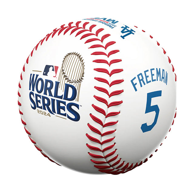 2024 ワールドシリーズ MVP フレディ フリーマンモデル 海外取寄 サインプリント記念ボール ロサンゼルス ドジャース