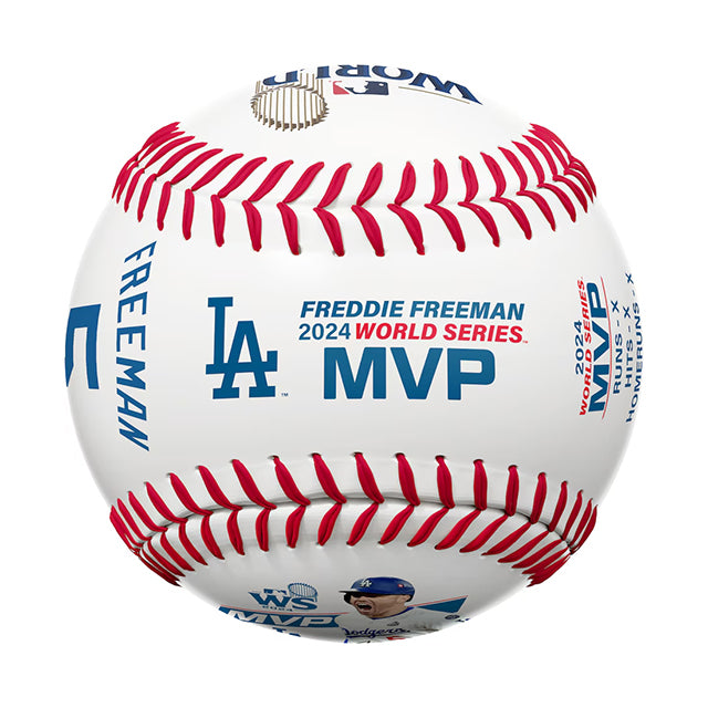2024 ワールドシリーズ MVP フレディ フリーマンモデル 海外取寄 サインプリント記念ボール ロサンゼルス ドジャース