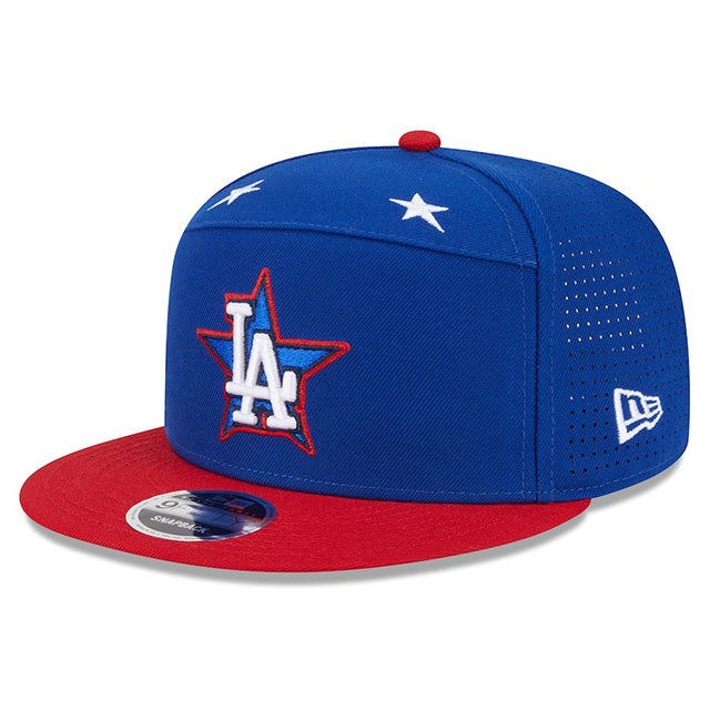 海外取寄 2025 MLB オールスターワークアウトモデル ニューエラ キャップ 9FIFTY ロサンゼルス ドジャース 2025 MLB ALL-STAR GAME WORKOUT SPLIT PANEL SNAPBACK CAP BLUE