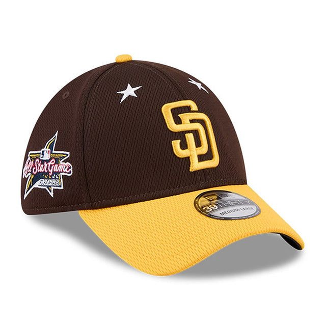 海外取寄 2025 MLB オールスターモデル ニューエラ キャップ 39THIRTY サンディエゴ パドレス 2025 MLB ALL-STAR GAME CLASSIC FLEX FIT CAP BROWN