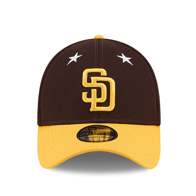 海外取寄 2025 MLB オールスターモデル ニューエラ キャップ 39THIRTY サンディエゴ パドレス 2025 MLB ALL-STAR GAME CLASSIC FLEX FIT CAP BROWN