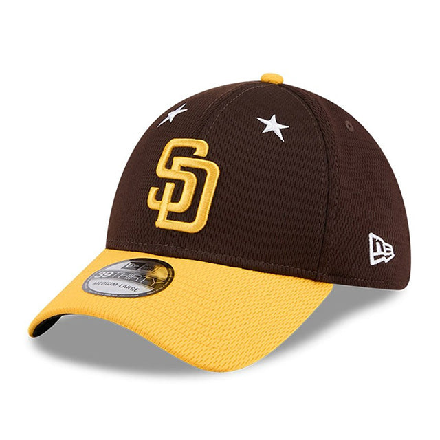 海外取寄 2025 MLB オールスターモデル ニューエラ キャップ 39THIRTY サンディエゴ パドレス 2025 MLB ALL-STAR GAME CLASSIC FLEX FIT CAP BROWN