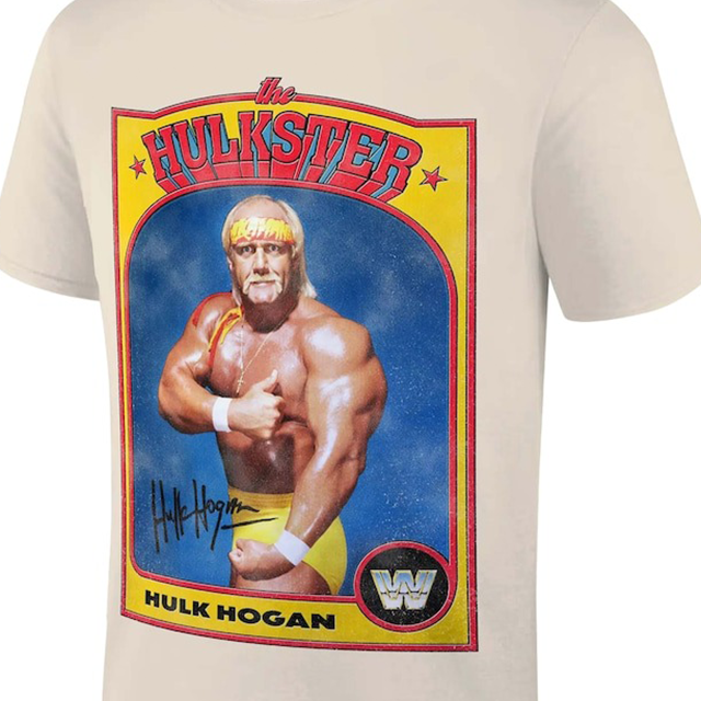 ハルク ホーガンモデル 海外取寄 RIPPLE JUNCTION Tシャツ HULKSTER VINTAGE SPORTS CARD T-SHIRT TAN
