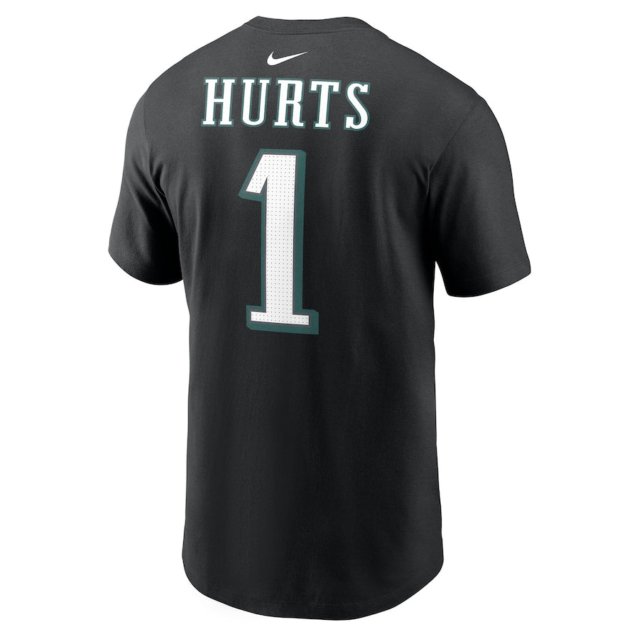 第59回スーパーボウル進出記念 海外取寄 ナイキ ジェイレン ハーツ  フィラデルフィア イーグルス NFL SUPER BOWL LIX PLAYER NAME&NUMBER T-SHIRT BLACK