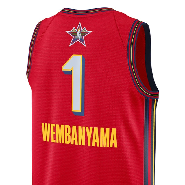 ビクター ウェンバンヤマモデル 海外取寄 2025 NBAオールスターゲームモデル ジョーダンブランド レプリカユニフォーム RED