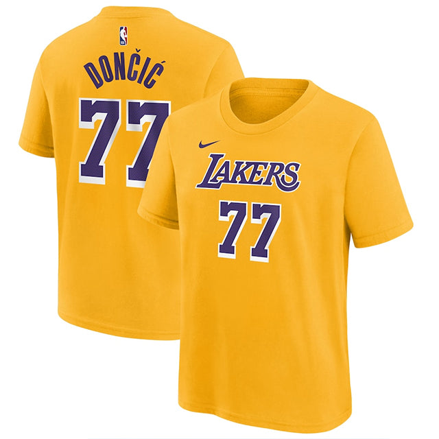 海外取寄 ルカ ドンチッチモデル ナイキ Tシャツ 2024-25 ICON EDITION NAME&NUMBER T-SHIRT GOLD