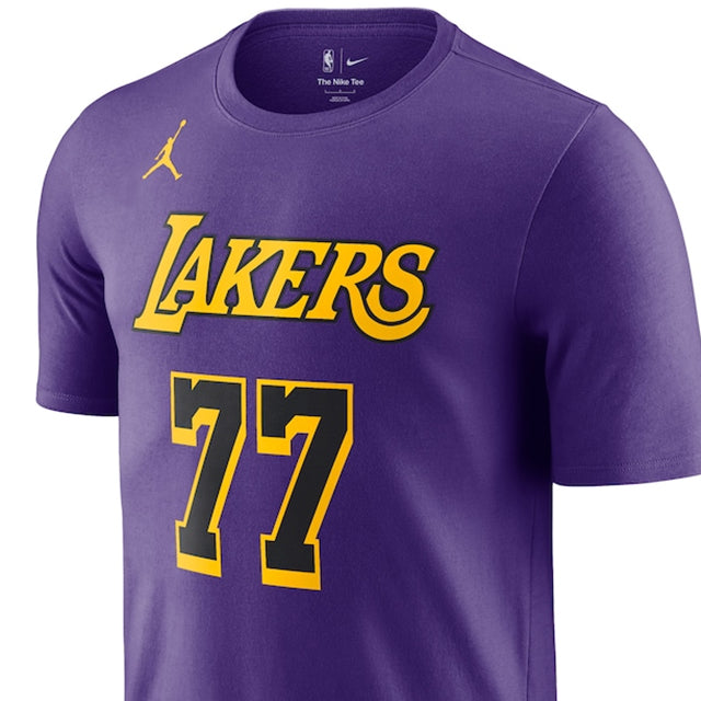 海外取寄 ルカ ドンチッチモデル ジョーダンブランド Tシャツ 2024-25 STATEMENT EDITION NAME NUMBER T-SHIRT PURPLE