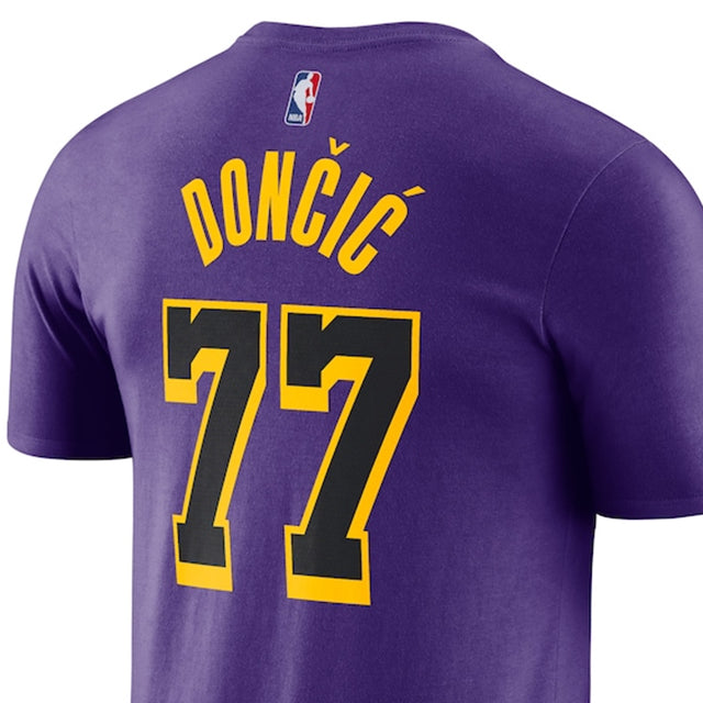海外取寄 ルカ ドンチッチモデル ジョーダンブランド Tシャツ 2024-25 STATEMENT EDITION NAME NUMBER T-SHIRT PURPLE