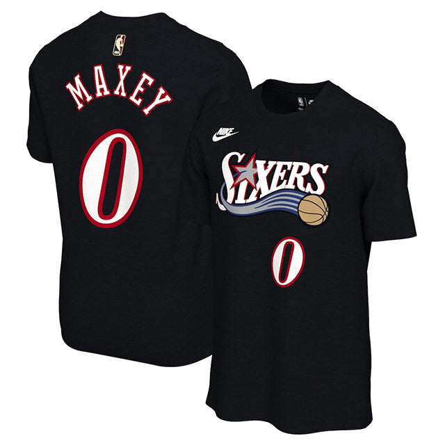 海外取寄 タイリース マキシーモデル ナイキ Tシャツ 2025 CLASSIC EDITION NAME&NUMBER T-SHIRT BLACK NIKE フィラデルフィア 76ERS