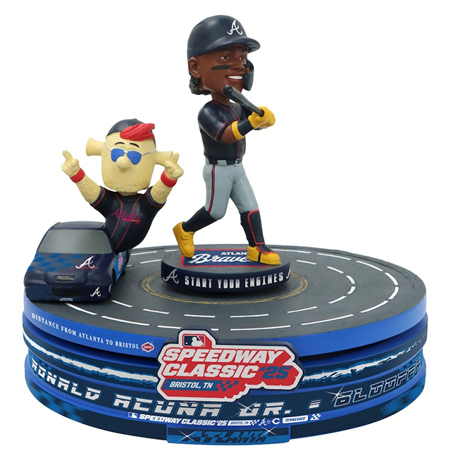 海外取寄 2025 MLB スピードウェイ・クラシックモデル FOCO RONALD ACUNA Jr MLB公式 ATLANTA BRAVES 2025 MLB SPEEDWAY CLASSIC RACETRACK DUAL SPINNER