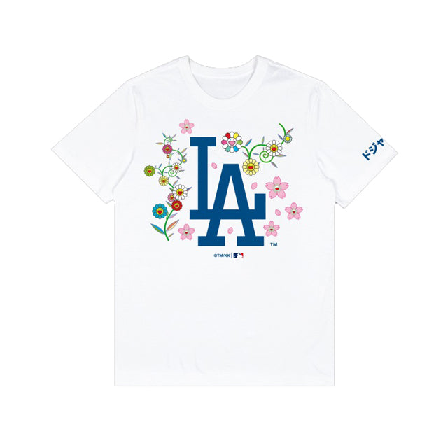 村上隆コラボ 海外取寄 Tシャツ ロサンゼルス ドジャース 2025 TAKASHI MURAKAMI + DODGERS T-SHIRT WHITE