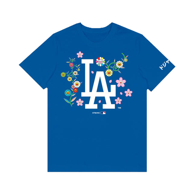 村上隆コラボ 海外取寄 Tシャツ ロサンゼルス ドジャース 2025 TAKASHI MURAKAMI + DODGERS T-SHIRT BLUE