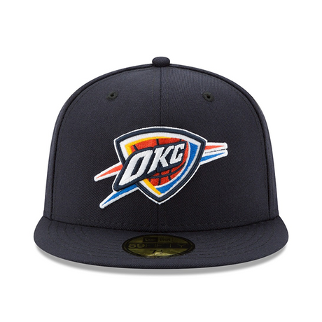 海外取寄 ニューエラ キャップ 59FIFTY オクラホマシティ サンダー 2025 NBA FINALS SIDE CHAMPIONS SIDE PATCH FITTED CAP NAVY