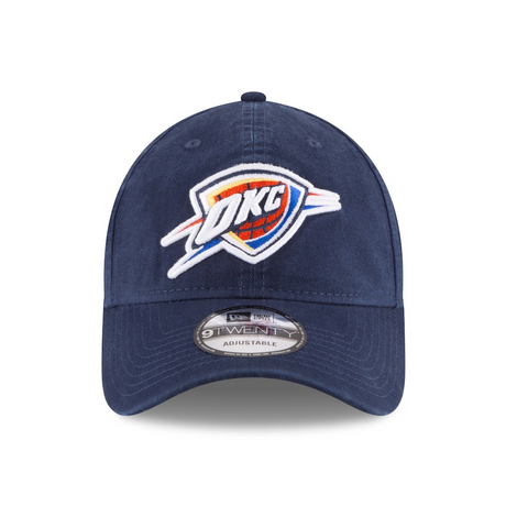 海外取寄 ニューエラ キャップ 9TWENTY オクラホマシティ サンダー 2025 NBA FINALS CHAMPIONS SIDE PATCH ADJUSTABLE CAP NAVY