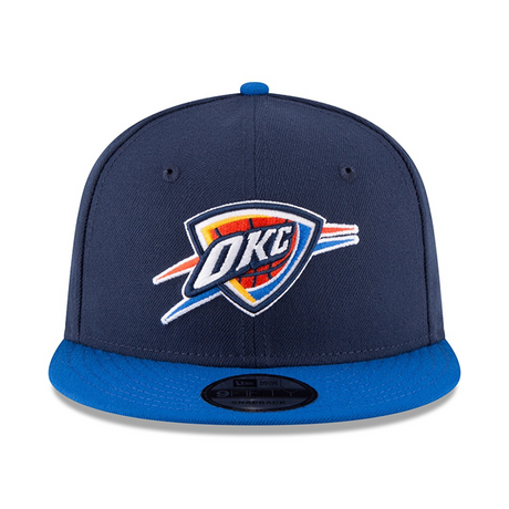 海外取寄 ニューエラ キャップ 9FIFTY オクラホマシティ サンダー 2025 NBA FINALS CHAMPIONS SIDE PATCH ADJUSTABLE CAP NAVY-BLUE
