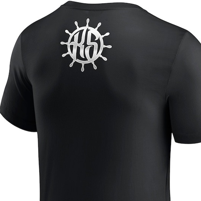カイリ セインモデル 海外取寄 WWE AUTHENTIC Tシャツ WHEEL T-SHIRT BLACK