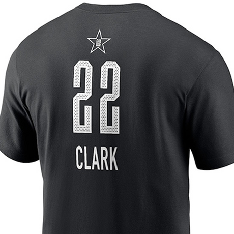 海外取寄 ケイトリン・クラークモデル ジョーダンブランド バスケ オールスター インディアナ フィーバー 2025 WNBA ALL STAR GAME NAME&NUMBER T-SHIRT BLACK