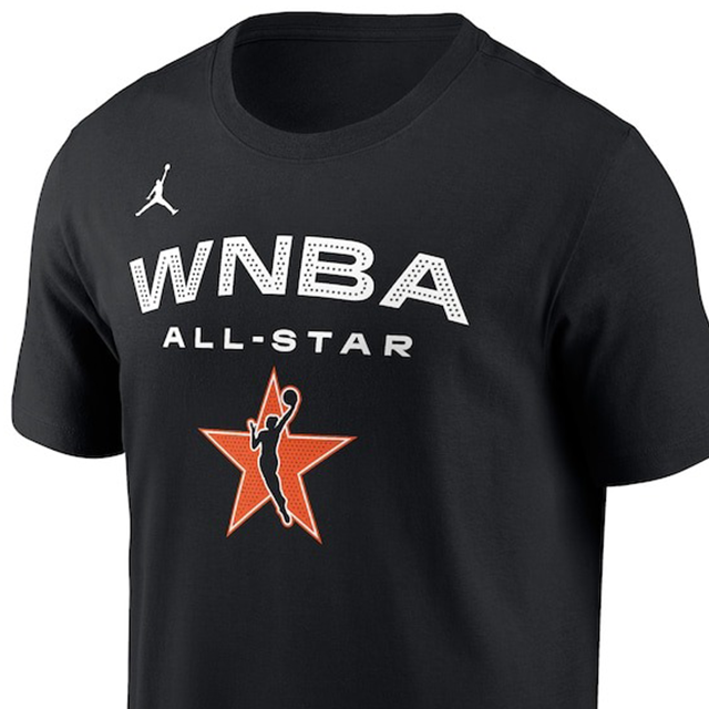 海外取寄 ケイトリン・クラークモデル ジョーダンブランド バスケ オールスター インディアナ フィーバー 2025 WNBA ALL STAR GAME NAME&NUMBER T-SHIRT BLACK