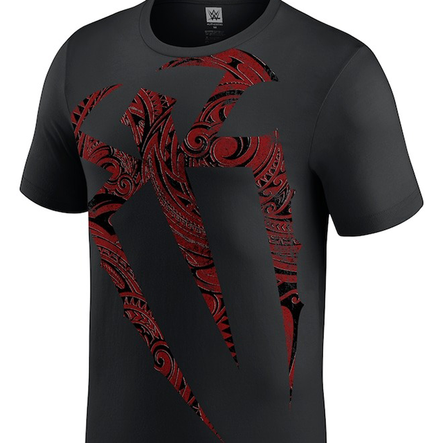ローマン レインズモデル WWE AUTHENTIC Tシャツ OTC 1 TRIBAL LOGO T-SHIRT BLACK