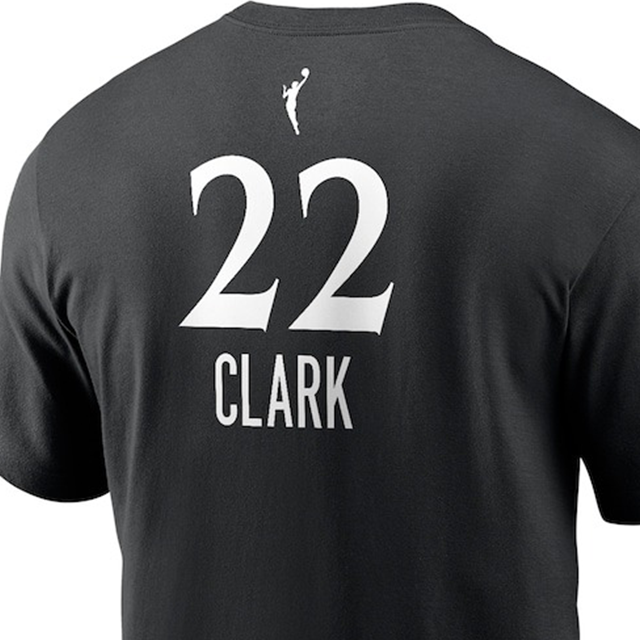 海外取寄 ケイトリン・クラークモデル ナイキ バスケ インディアナ フィーバー WNBA REBEL EDITION NAME&NUMBER T-SHIRT BLACK