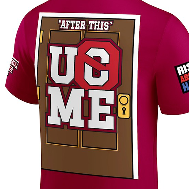 ジョン シナモデル WWE AUTHENTIC Tシャツ FAREWELL TOUR 2025 SPRINGFIELD T-SHIRT MAROON