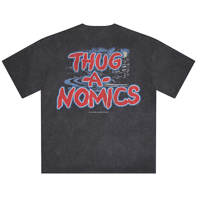 ジョン シナモデル 海外取寄 ID サプライ WWE Tシャツ SNOW WASH THUG-A-NOMICS BOXY T-SHIRT BLACK