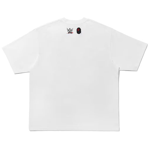 コーディ ローデスモデル 海外取寄 ア ベイシング エイプ WWE BABY MILO RELAXED Tシャツ BOXY T-SHIRT WHITE