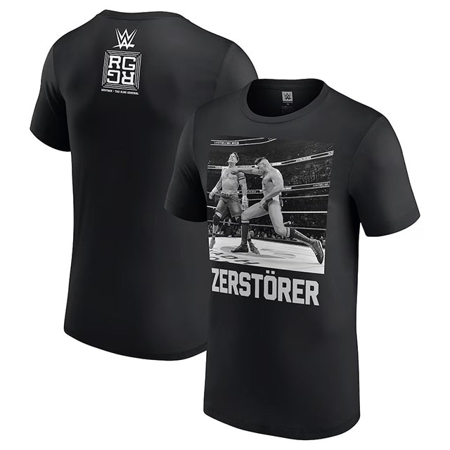 グンターモデル ジョン シナ引退試合 海外取寄 WWE AUTHENTIC Tシャツ ZERSTORER T-SHIRT BLACK