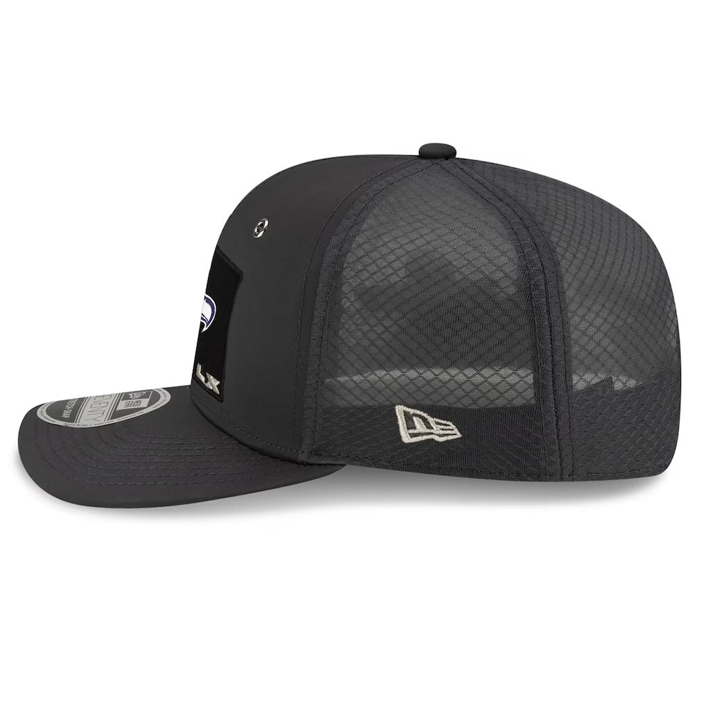 第60回スーパーボウル進出記念 海外取寄 ニューエラ 9SEVENTY シアトル シーホークス NFL OPENING NIGHT SNAPBACK CHARCOAL