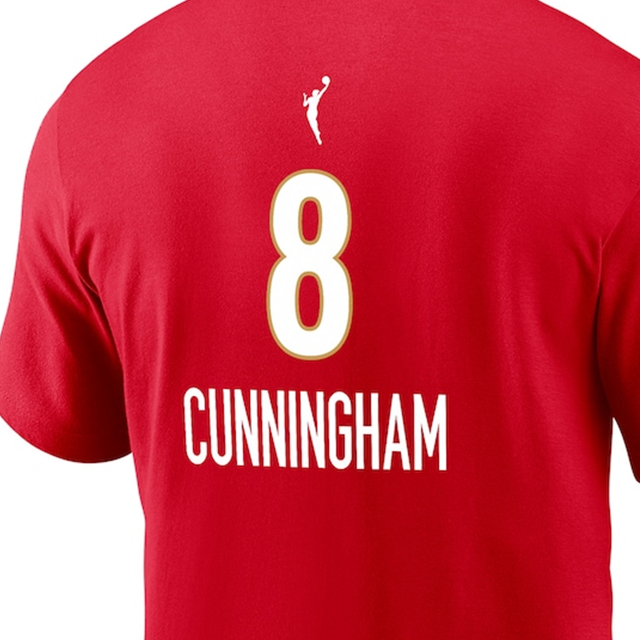 海外取寄 ソフィー・カニンガムモデル ナイキ バスケ インディアナ フィーバー WNBA NAME&NUMBER REBEL EDITION T-SHIRT RED