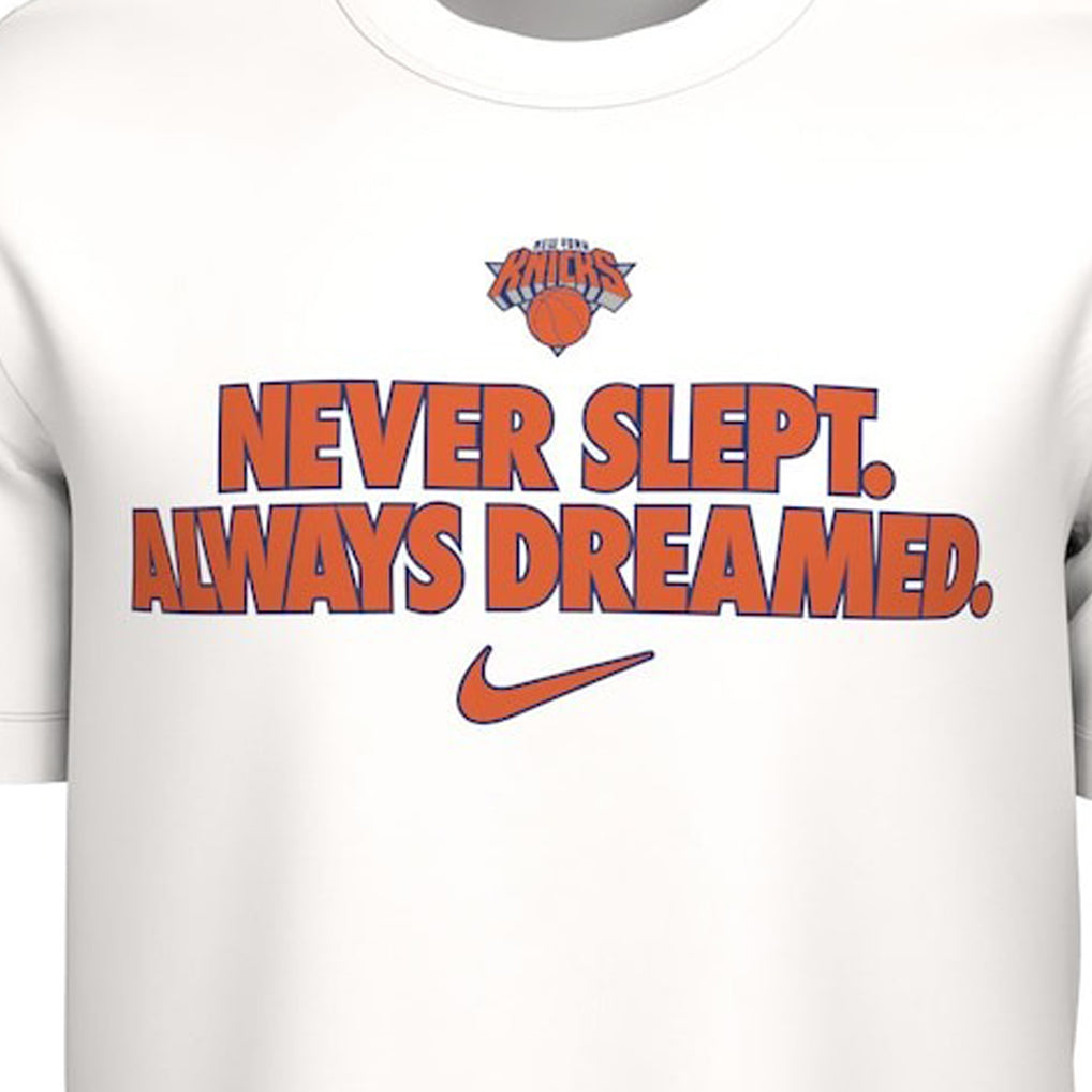 53年振りNBAファイナル優勝 海外取寄 ナイキ Tシャツ ニューヨーク ニックス NBA VOICE T-SHIRT WHITE