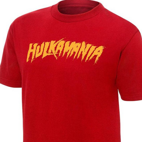 ハルク ホーガンモデル 海外取寄 WWE AUTHENTIC Tシャツ HULKAMANIA T-SHIRT RED