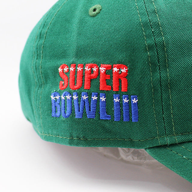 ニューエラ キャップ 9TWENTY ストラップバック ニューヨーク ジェッツ NFL SUPER BOWL III STRAPBACK CAP GREEN