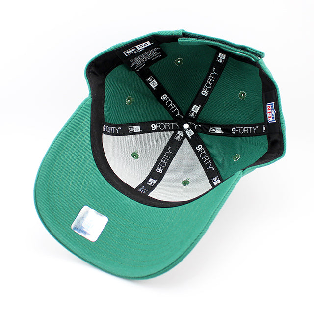 女性用 ニューエラ キャップ 9FORTY ストラップバック WOMENS ニューヨーク ジェッツ STRAPBACK CAP GREEN