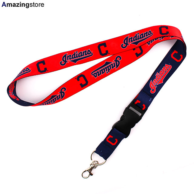 ウィンクラフト ランヤード クリーブランド ガーディアンズ MLB LANYARD NAVY RED